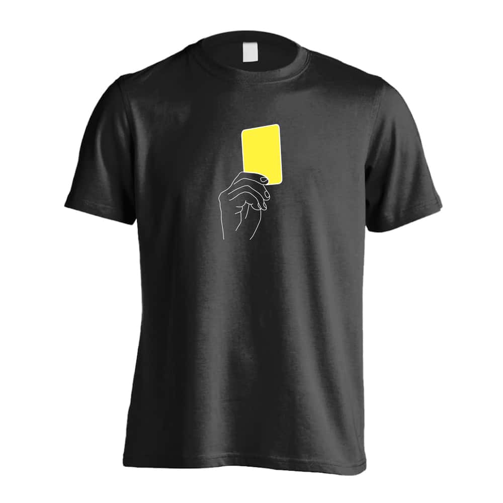 サッカー Tシャツ 半袖 メンズ レディース ジュニア 練習着 ドライ おもしろ tシャツ 速乾 スポーツ 名入れ 女子 男子 チーム おしゃれ 文字入れ無料 「イエローカード」 アートワークスコウベ 【送料無料】