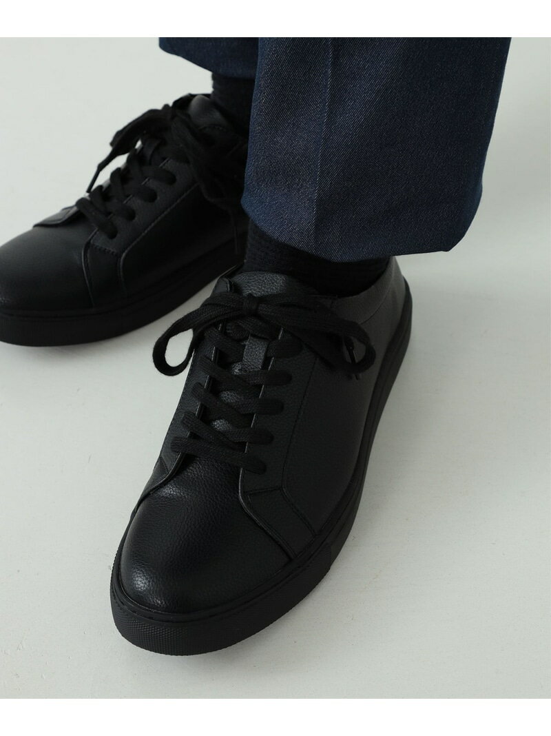 BEAMS HEART / フェイクレザー ドレス スニーカー BEAMS HEART MEN ビームス ハート シューズ・靴 スニーカー ブラック ホワイト【先行予約】*【送料無料】[Rakuten Fashion]