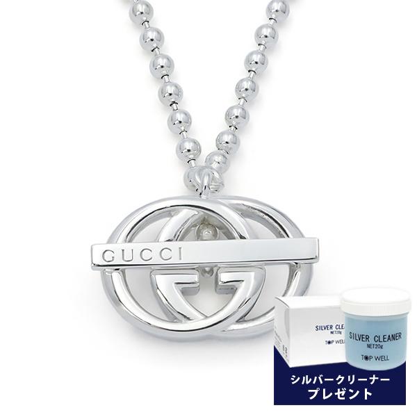 グッチ ネックレス（レディース） グッチ GUCCI ネックレス メンズ レディース Gロゴモチーフ ペンダント シルバー 216435 J8400 8106 XXL | コンビニ受取 ブランド xcp9