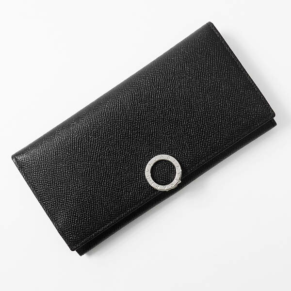 ブルガリ 長財布 BVLGARI メンズ レディース ブルガリ・ブルガリ BVLGARI パスケース付 レザー ブラック 30412 BLK | ブランド