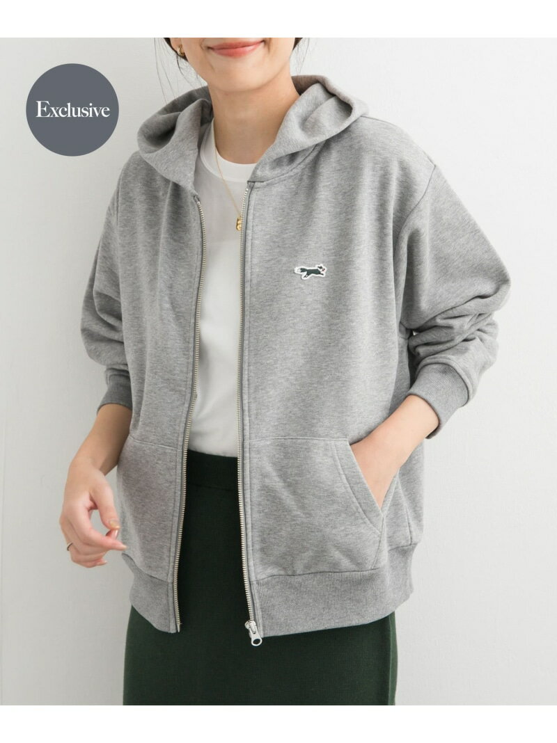 アーバンリサーチ パーカー レディース 【SALE／50%OFF】『別注』PENNEYS*DOORS THE FOX 裏毛ジップパーカー URBAN RESEARCH DOORS アーバンリサーチドアーズ トップス パーカー・フーディー ブラウン ブラック グレー【RBA_E】【送料無料】[Rakuten Fashion]