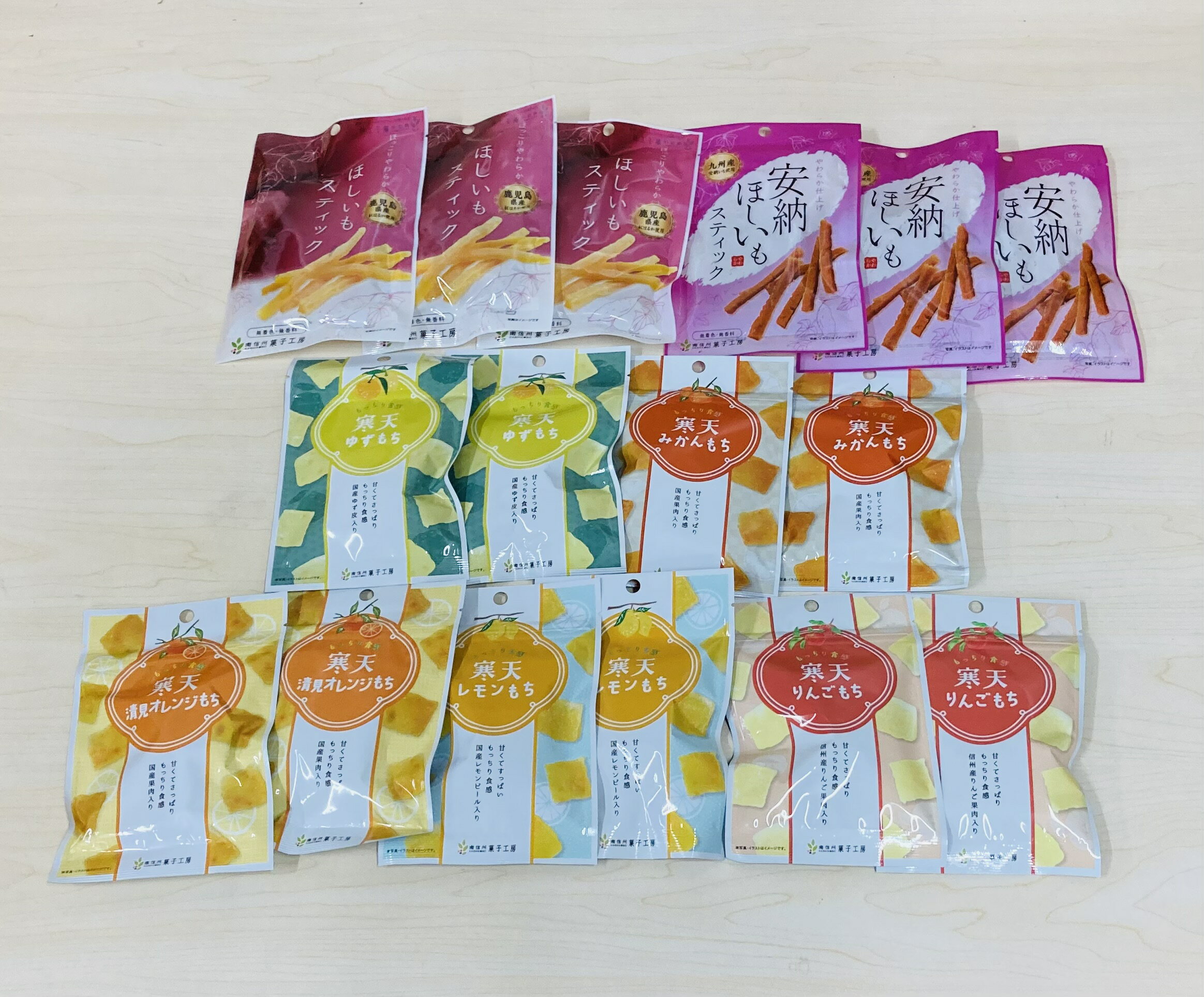南信州菓子工房・果物寒天もち&干しいもセット
