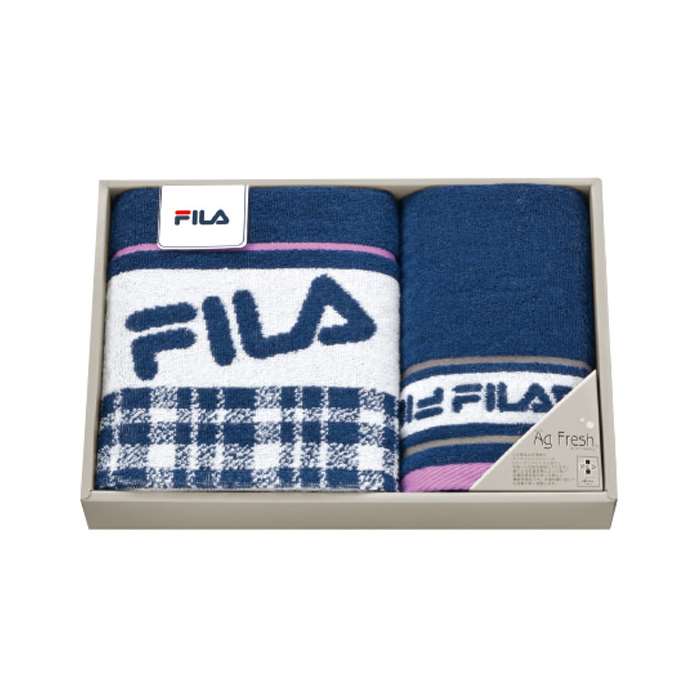 FILA フィラ ハウザー スポーツタオルx1 フェイスタオルx1 タオルギフト 箱入り ボックス入り プレゼント ギフト 贈り物 FILA FL2560