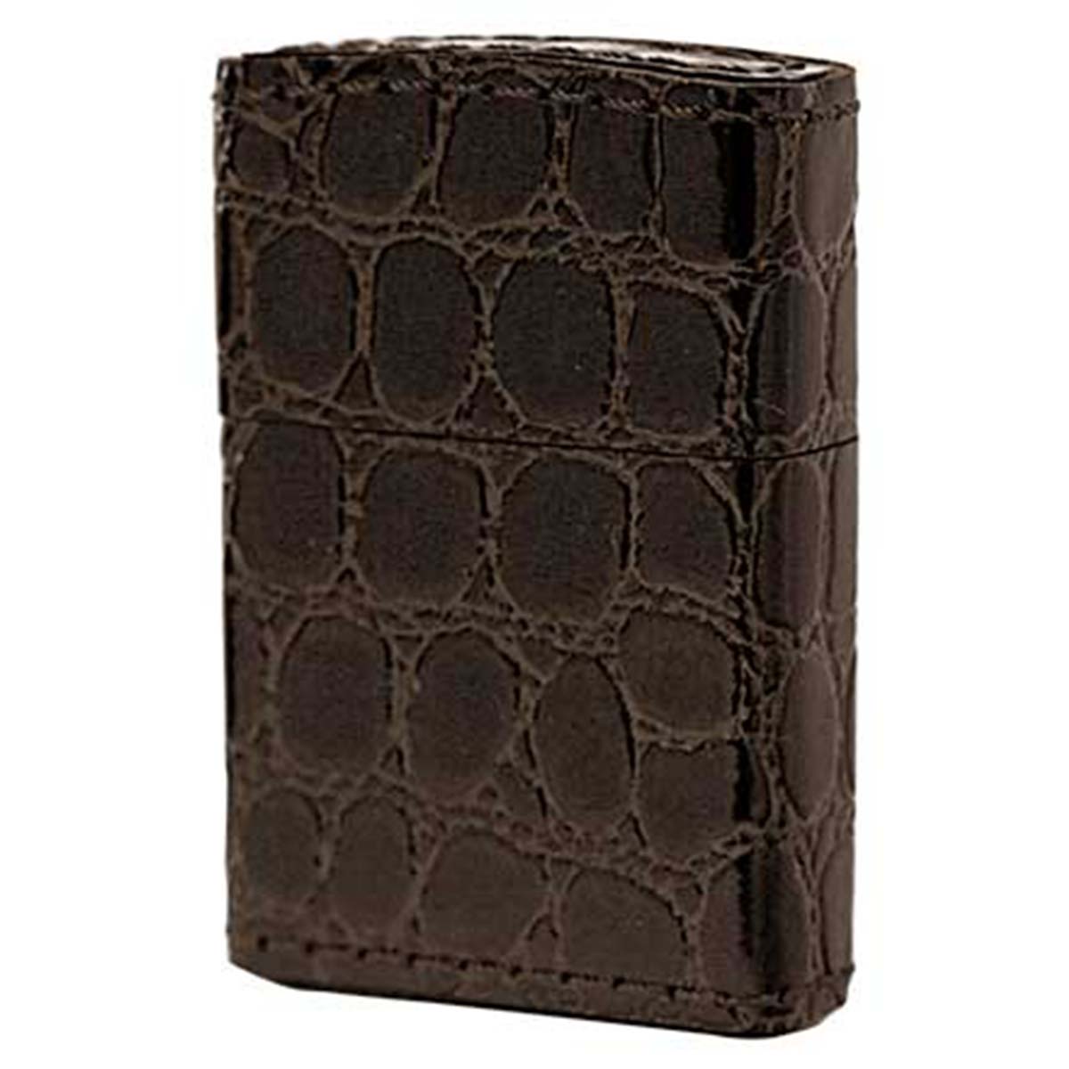 革 zippo Zippo ジッポー 革巻き 本革 クロコダイル ワニ 茶 ブラウン プレゼント 贈り物 男性 かっこいい オプション購入で名入れ可 メール便可