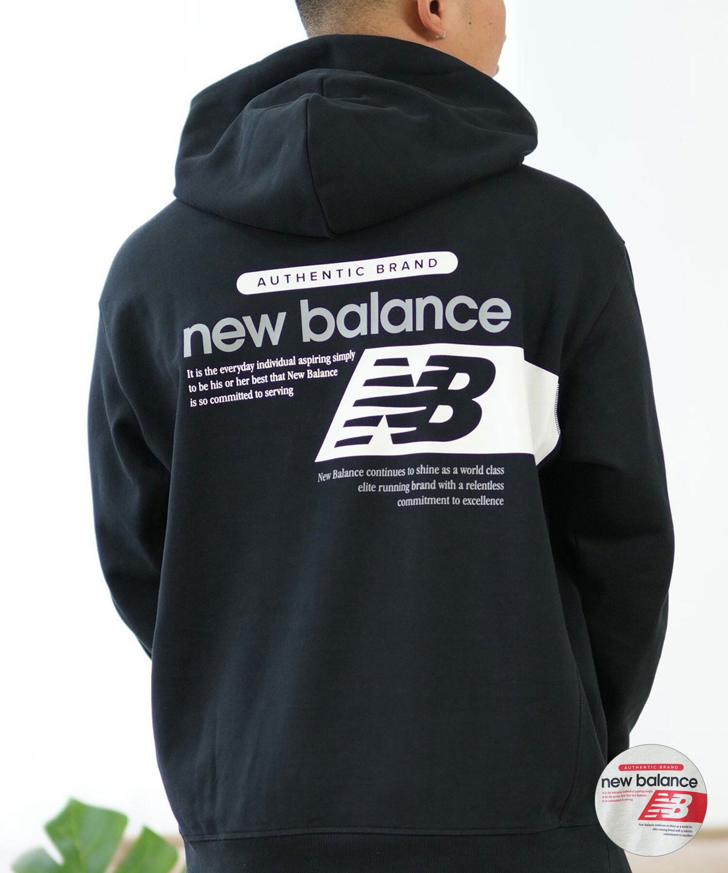ニューバランス パーカー メンズ new balance ニューバランス パーカー プルオーバー メンズ スウェット フーディー バックプリント 裏毛 MT43561