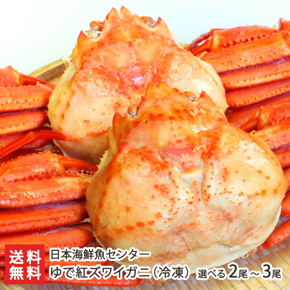 紅ズワイガニ 濃厚な旨味！ゆで紅ズワイガニ 選べる 2尾（約1.4kg） 〜 3尾（約1.8kg） 日本海鮮魚センター 鮮魚を閉じ込めた急速冷凍 冷凍保存 蟹 かに ずわいがに 新潟県 生産者直送 お取り寄せ ギフト プレゼント 贈り物 送料無料 父の日 お中元