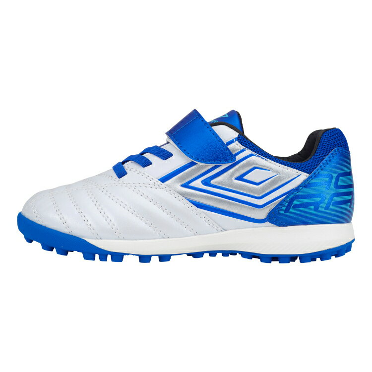umbro アンブロ アクセレイタ－ SB JR WIDE S．WHITE／BLUE／BLUE 21 UU4VJB04WB WB | スポーツ スポーツ用品 運動 ウエア 靴 くつ シューズ ブランド スパイク 屈曲性 耐久性 反発性 クッション性 サッカー フットサル ジュニア 21 白 ホワイト 青 ブルー