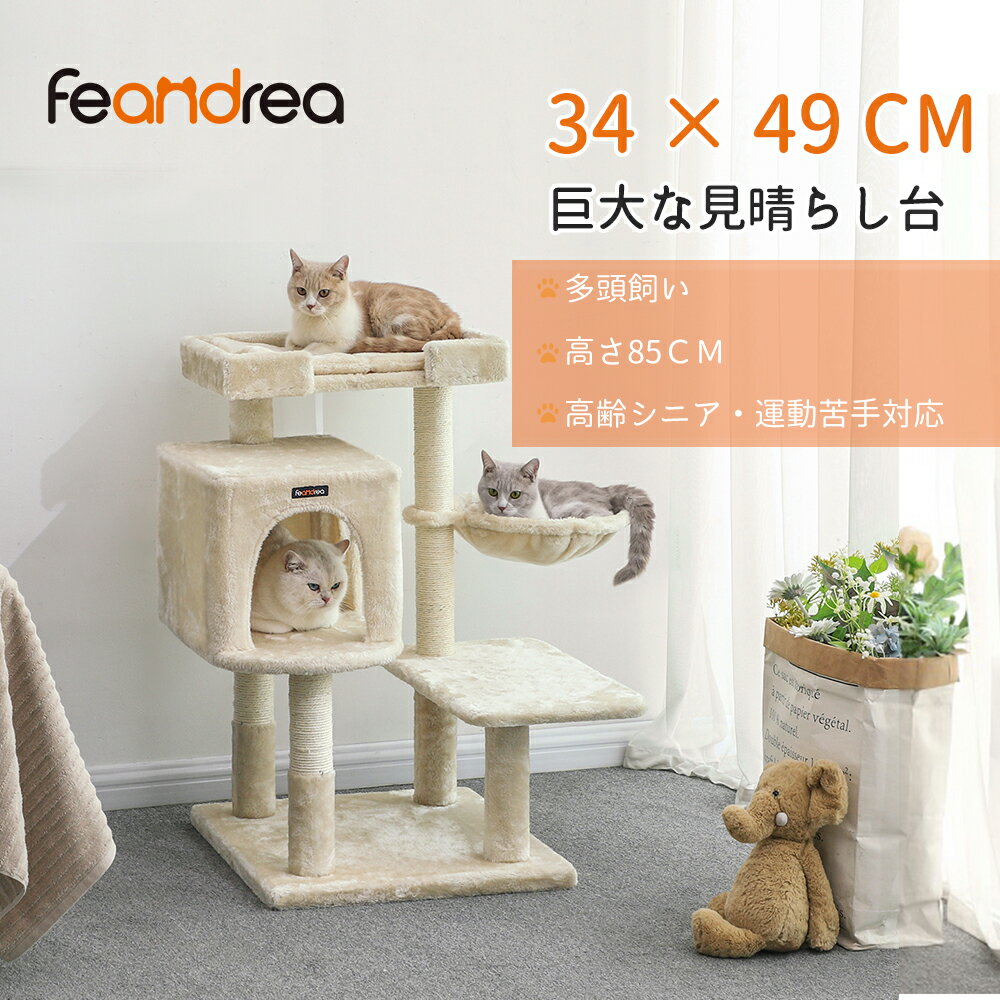 短足マンチカン向けキャットタワー｜ステップ低めで登りやすいキャットタワーのおすすめは？