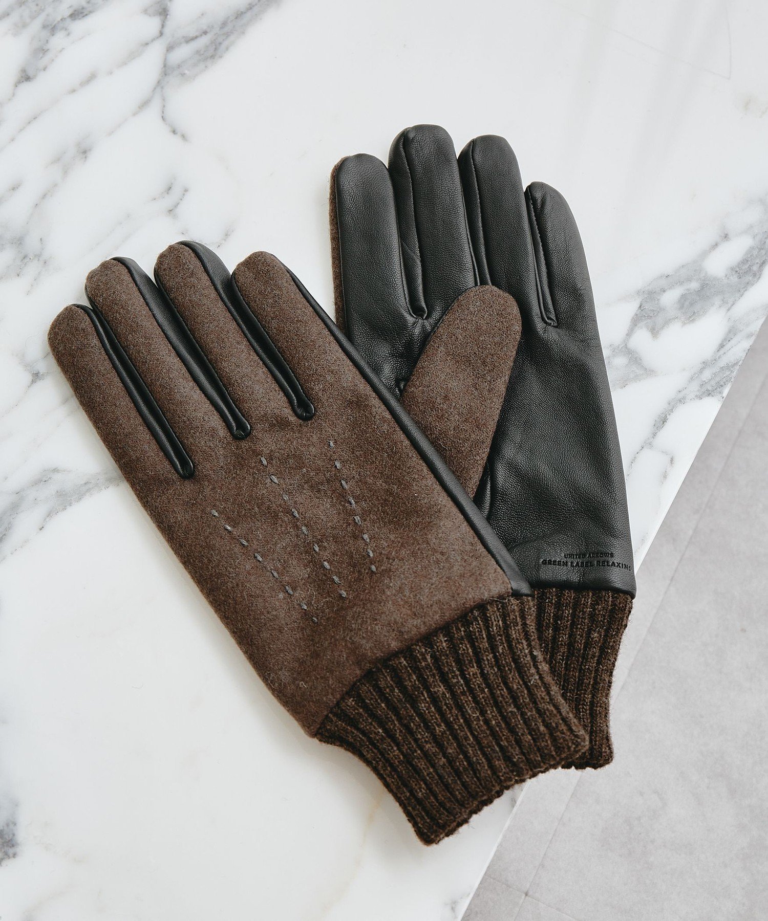 ユナイテッドアローズ 手袋 メンズ 【SALE／30%OFF】UNITED ARROWS green label relaxing フランネル ラムレザー グローブ -タッチパネル対応- ユナイテッドアローズ アウトレット ファッション雑貨 手袋 ブラウン ブラック グレー【送料無料】