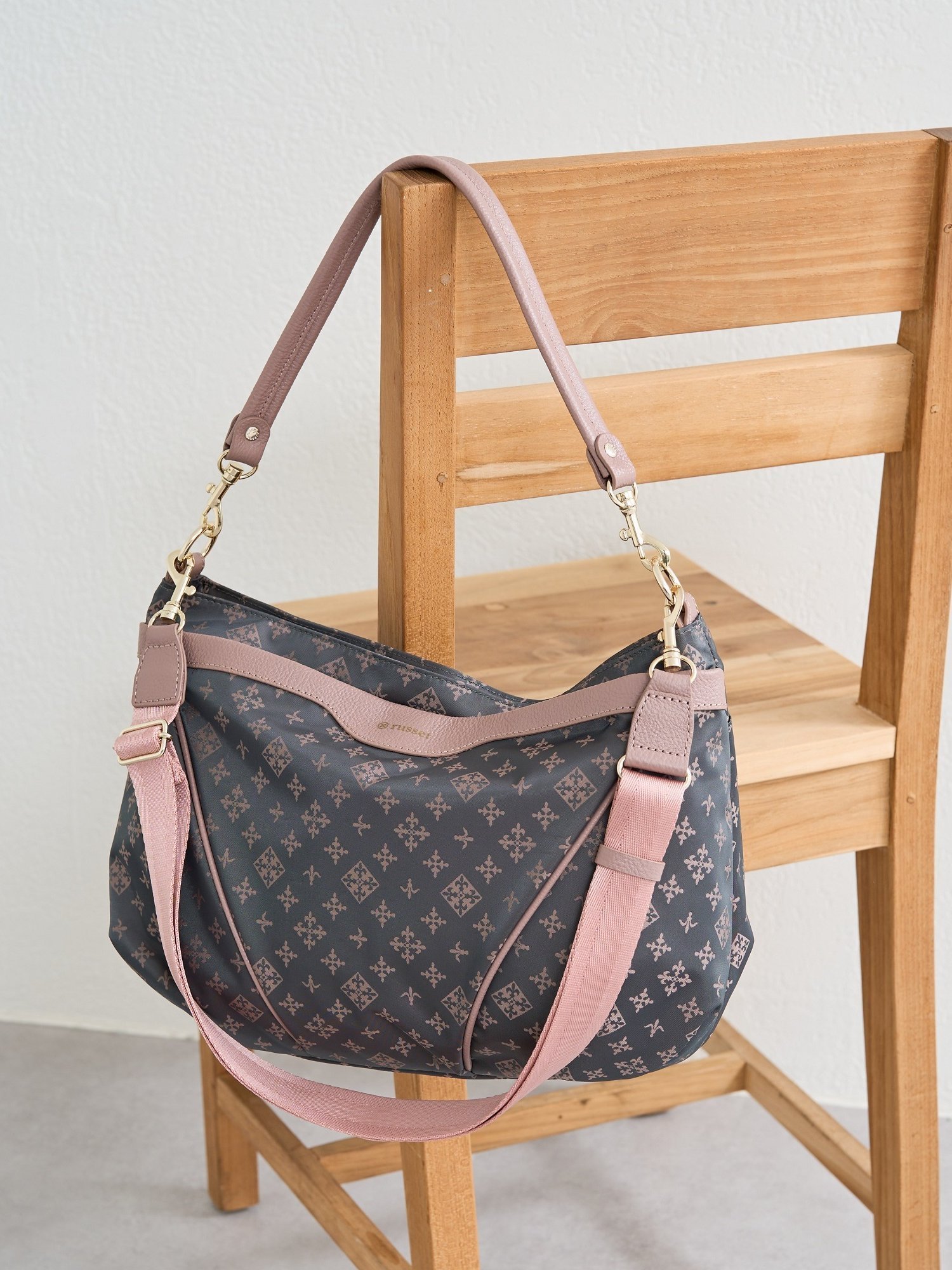 【SALE／50%OFF】russet 2WAYショルダーバッグ(S-131-SC) ラシット バッグ ショルダーバッグ グレー ベージュ ブルー ネイビー【送料無料】