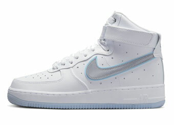 バスケットシューズ バッシュ スニーカー ナイキ Nike Wmns Air Force 1 High 40th W White/Metallic Silver ストリート 【WOMEN'S】