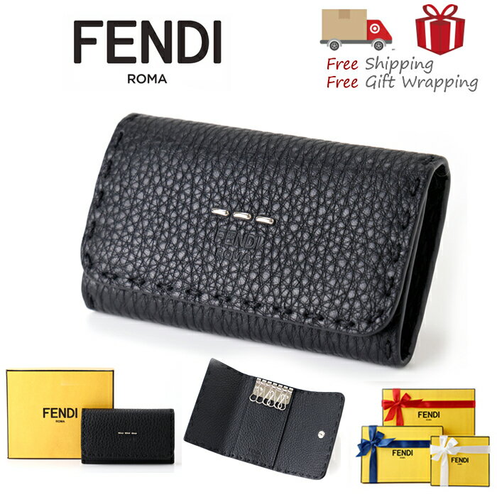 フェンディ 【5と0の付く日限定 ポイント最大21倍】(通常1倍+自店舗4倍+SPU13倍+39 1倍+カード2倍)【送料無料】FENDI フェンディ 7AP011 レザー 6連キーケース 新品 ギフト プレゼント プレゼント ギフト 贈り物 無料 ラッピング 包装